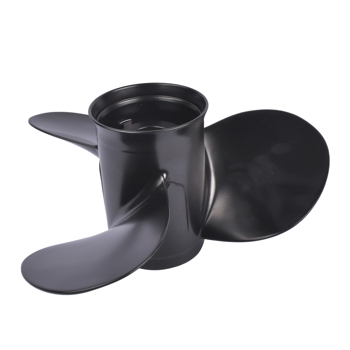 Black Boat Propeller 11.1\\" Diameter Fit for Tohatsu Nissan Outboard Engine 35hp 40hp 50hp 13 Spline
