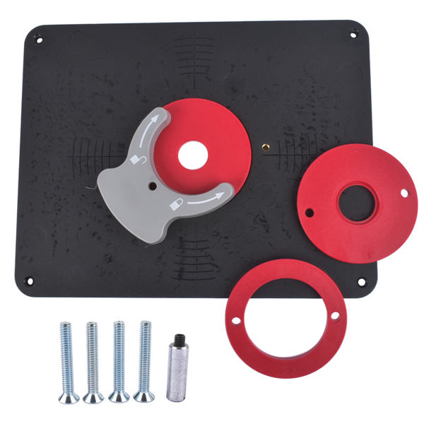 修理包 Precision Router Table Insert Plate w/Level-Loc Rings PRS4038 non predrilled New-1