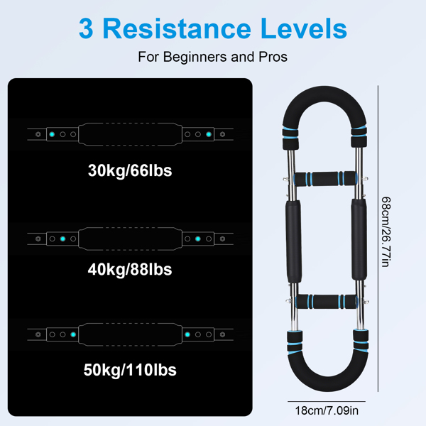Portable Arm Trainer with 3 Resistance Levels: Enhance Strength & Fitness Anywhere”-7
