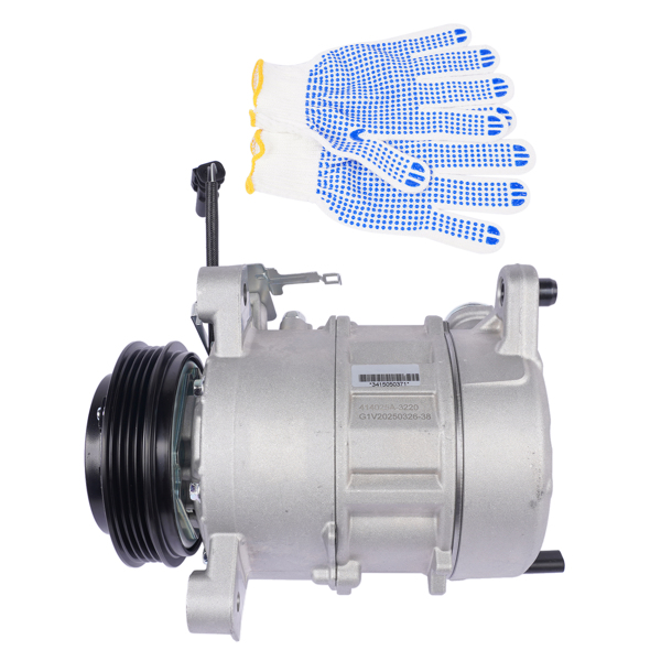 汽车空调压缩机 A/C Compressor w/ clutch Fit for Chevrolet Silverado 1500 GMC Sierra 1500 Cab Pickup 4-Door 2014-2018 22986660, 1522303, 1522310-4