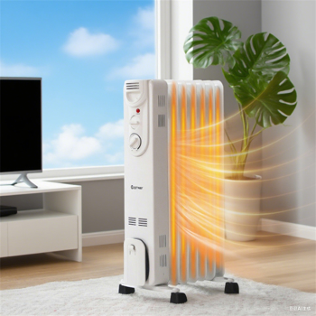 1500W Electric Space Heater - 3 Heating Modes, Silent Operation, Wheel & Handle for Easy Movement,  (White)