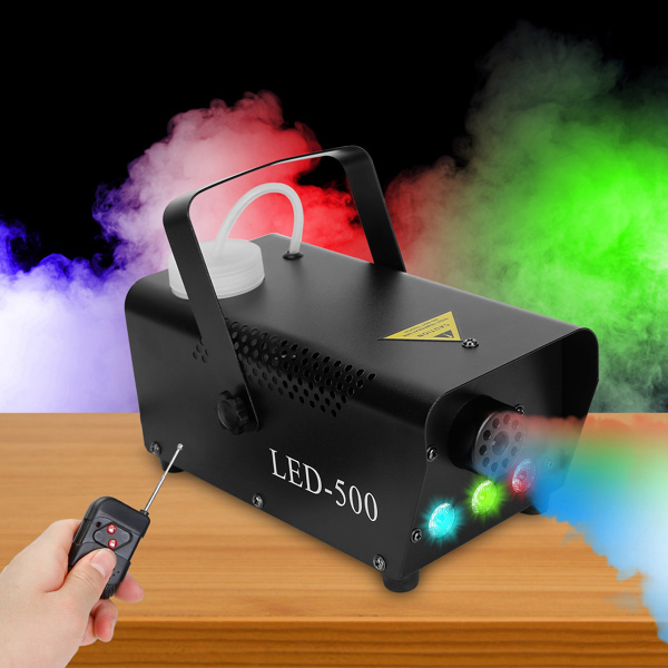 400W 烟雾机 RGB LED 派对俱乐部 DJ 烟雾机 快速加热遥控婚礼舞台烟雾机-6