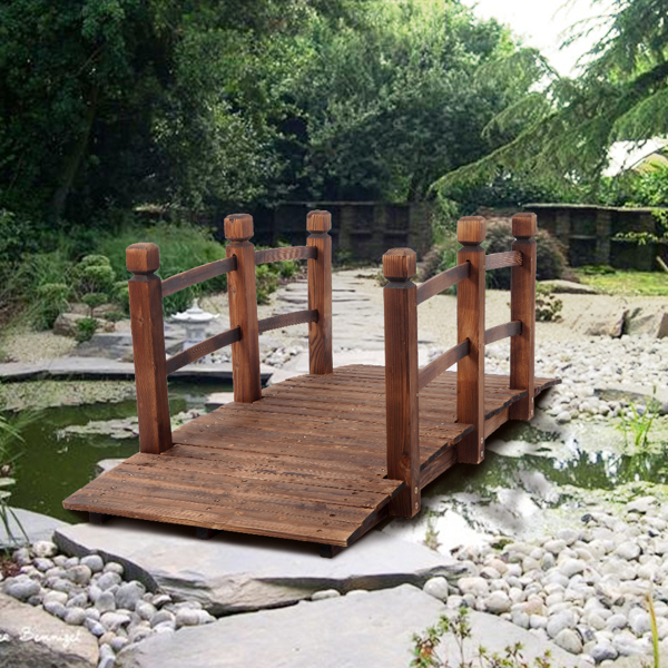 碳化色木桥150*67*56cm-4
