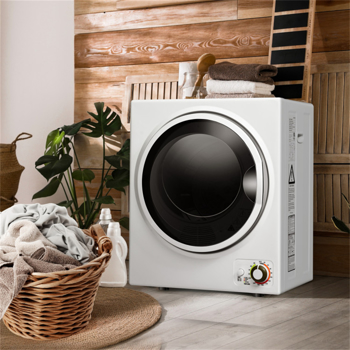850W紧凑型便携式干衣机-湿容量10磅，干负荷5.5磅，安静设计（<44dB），适用于公寓/宿舍