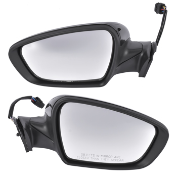 后视镜 Left & Right Side Black Power Heated Mirror with Signal Light Fit for Kia Forte LX Sedan 4-Door 1.8L 2.0L L4 GAS DOHC 2014-2016 87620A7210 87610A7210