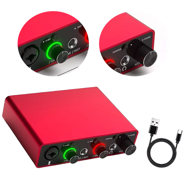 第三代 USB 音频接口，配备 USB-C 接口和幻象电源-2