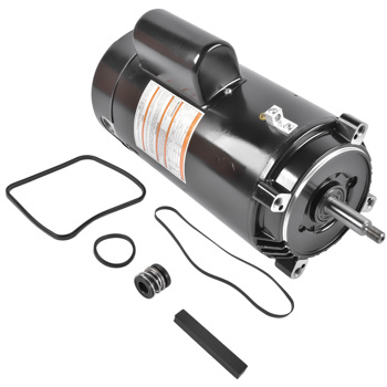泳池水泵电机 2.5HP Pool Pump Motor UST1252 Single-Speed 56J Frame 3450 RPM Replacement for Hayward Super Pump w/GO-KIT-3
