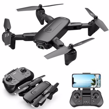 4DRC F6 RC无人机WIF FPV 4K双高清摄像头自拍四轴飞行器1电池美国，无人机适合成人/初学者。物流由UPS/USPS/亚马逊物流/联邦快递随机发送