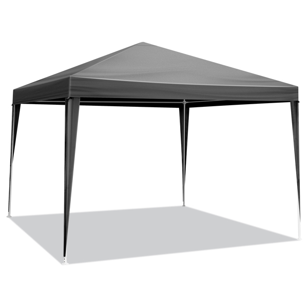 10*10ft 黑色 4片面 凉棚 PE布 喷塑铁管  螺旋管-4