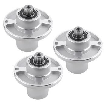 3x 纺锤体组件 适用于 Hustler - Raptor Flip-Up 48英寸甲板 适用于 Raptor Flip-Up 54英寸甲板 601804, 607418
