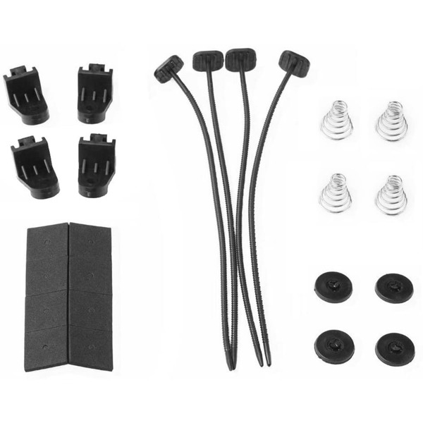 16英寸通用可逆电动散热器冷却风扇（10片弧形叶片）- 12V 3000 CFM，重型温控器（200°开启/180°关闭），高扭矩电机配密封轴承 - 完整套件-4