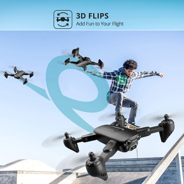 4DRC F6 RC无人机WIF FPV 4K双高清摄像头自拍四轴飞行器1电池美国，无人机适合成人/初学者。物流由UPS/USPS/亚马逊物流/联邦快递随机发送-2