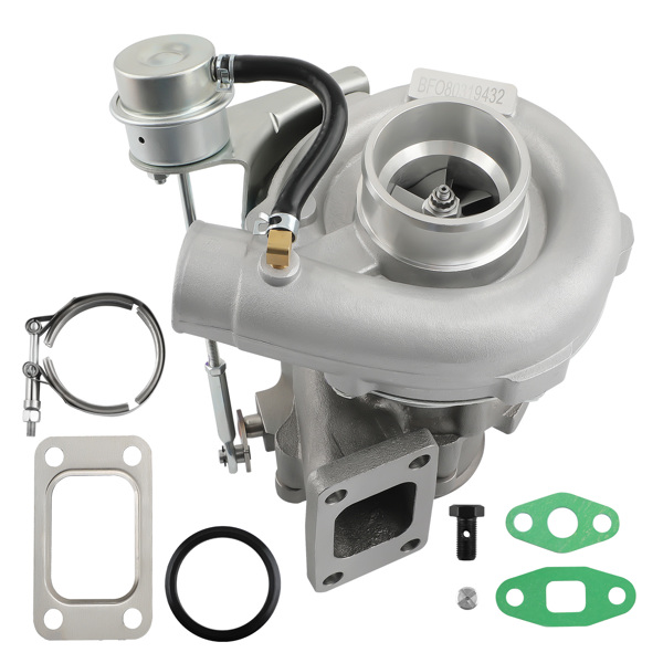 通用T3 T04E V型涡轮增压器 .63 A/R 带旁通阀，适用于所有4缸或6缸 1.5L-2.5L发动机-2