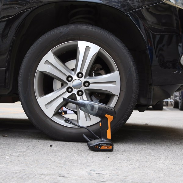 4-in-1 Cordless Car Vacuum & 150PSI Inflator: Rechargeable, Digital Display, LED Light, Tire Pressure Gauge-8
