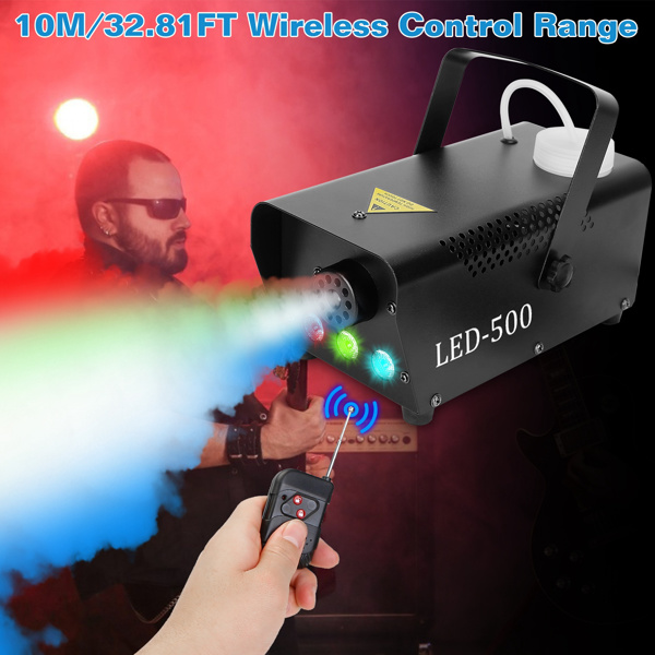 400W 烟雾机 RGB LED 派对俱乐部 DJ 烟雾机 快速加热遥控婚礼舞台烟雾机-2