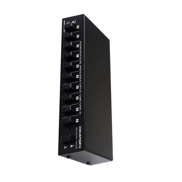 音频切换器 RCA 音频选择器 10 进 2 出或 2 进 10 出 无损切换 inO2-14