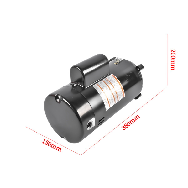 泳池水泵电机 2.5HP Pool Pump Motor UST1252 Single-Speed 56J Frame 3450 RPM Replacement for Hayward Super Pump w/GO-KIT-3-13