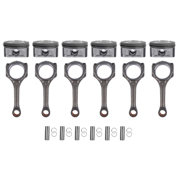 活塞套装 Piston Rings & Connecting Rods Kit Replacement for Toyota 4Runner FJ Cruiser Tacoma 4.0L 1GR-FE 13101-0P020