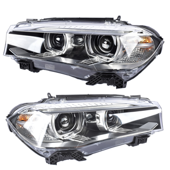 汽车大灯 2PCS Front Left & Right HID/Xenon Headlights with AFS Fit for 2014-2018 BMW X5 F15 F85 63117317109 63117317110
