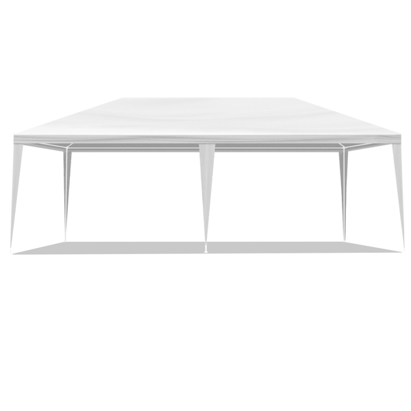 10X20ft 白色 无围布 仿折叠棚 喷塑钢管 PE布 LT-2