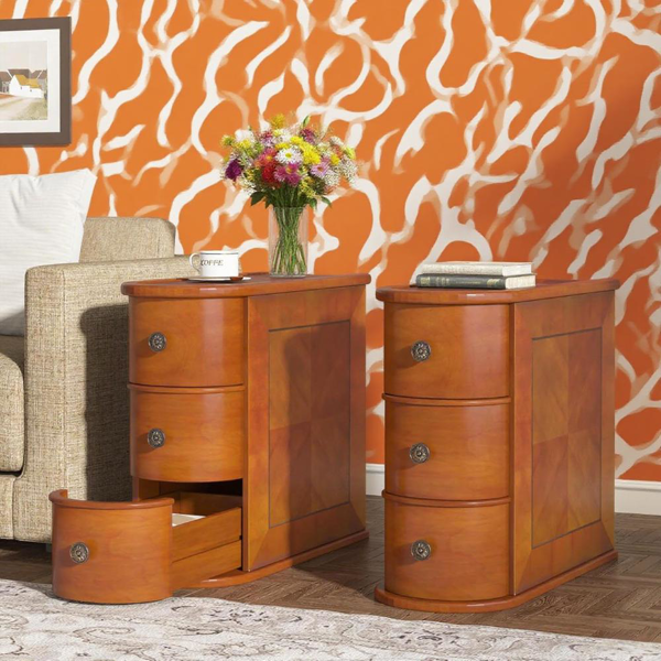 Wood End Table-7