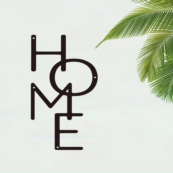 1PC Unique HOME Metal Sign: Perfect for Bedroom Decor & Housewarming Gifts.Wall Sculptures-18