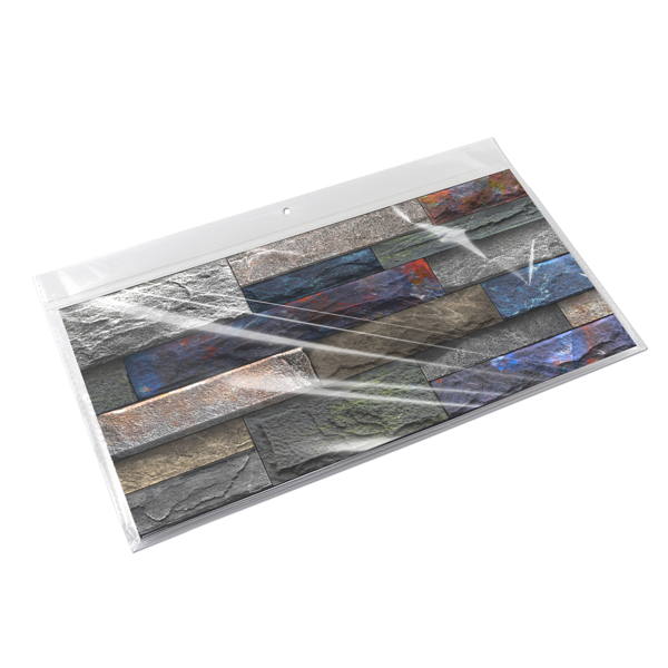 12 Pcs Peel And Stick Wallpaper Retro Stone Brick Self-Adhesive Wall Sticker Backspalsh For Bathroom Kitchen，Detachable Without Leaving Glue Hanging Decorative Tiles Wa ll Renovation Of Rental Housing-16