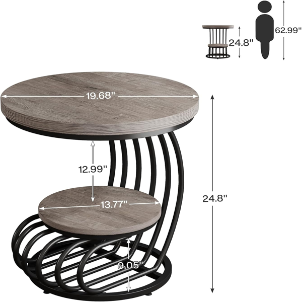 Wood End Table-2