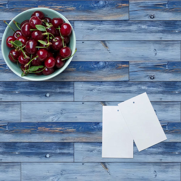 10 Pcs Blue Wood Grain Flooring, Peel And Stick Floor Tile, PVC Self-Adhesive DIY Flooring Removable And Waterproof Tile Sticker For Bathroom, Kitchen, Living Room, Bedroom Floor Decoration-8