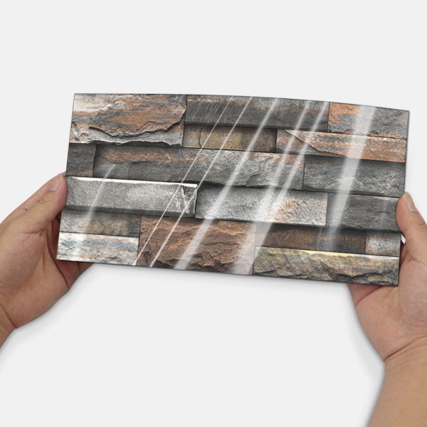 12 Pcs Dark Brown Marble Stone Backsplash Wallpaper Peel And Stick PVC Water Resistant Easy Installtion Self Adhesive Kitchen Bathroom Wall Decoration (5.91*11.81inch)  Easy Diy Home Renovation-8