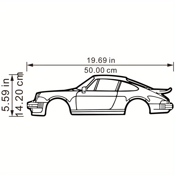 Striking Wall Decoration Art: Creative Metal Iron Art Line 911 Turbo Sports Car Wall Hanging. This Home Art Wall Decoration Pendant Ornament, in the Form of a Wall Sculpture, Adds a Touch of Automotiv-9