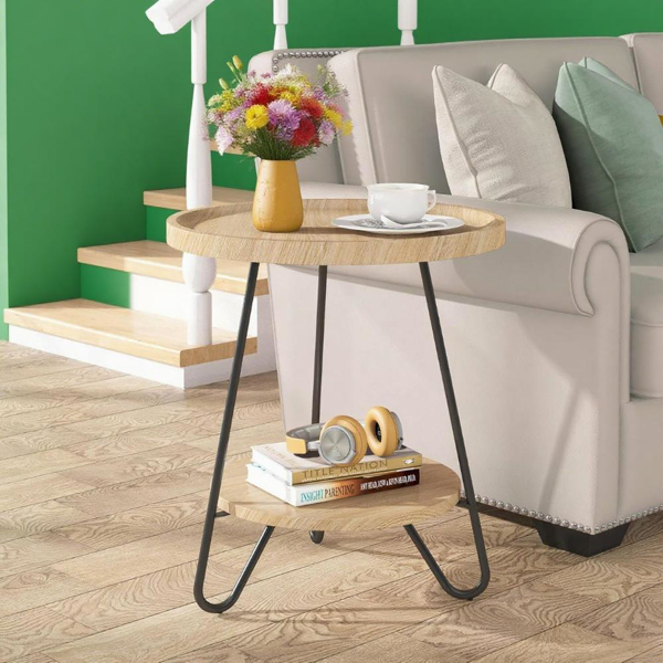 Wood End Table-5