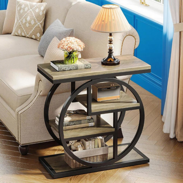 Wood End Table-6