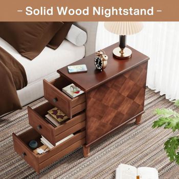 Wood End Table