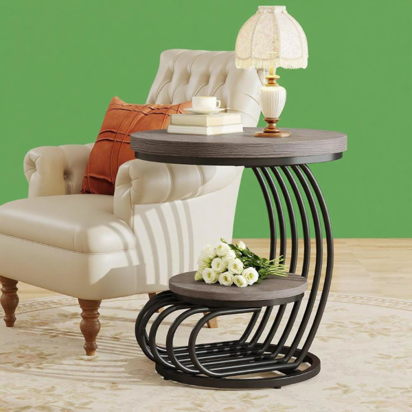 Wood End Table-6