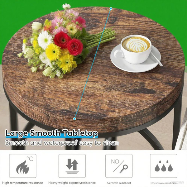Wood End Table-7