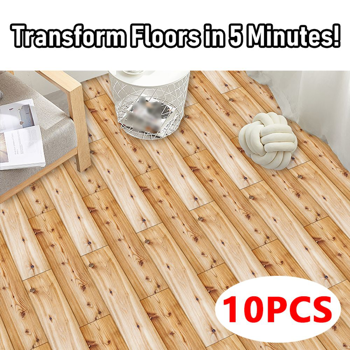 20 Pcs Self-Adhesive Wood-Look Flooring With Realistic Wood Grain Flooring ,Durable And Easy DIY Installation For Quick Renovation,Ideal For Walls Floors In Living Room,Bedroom,Kitchen,Bathroom,Office