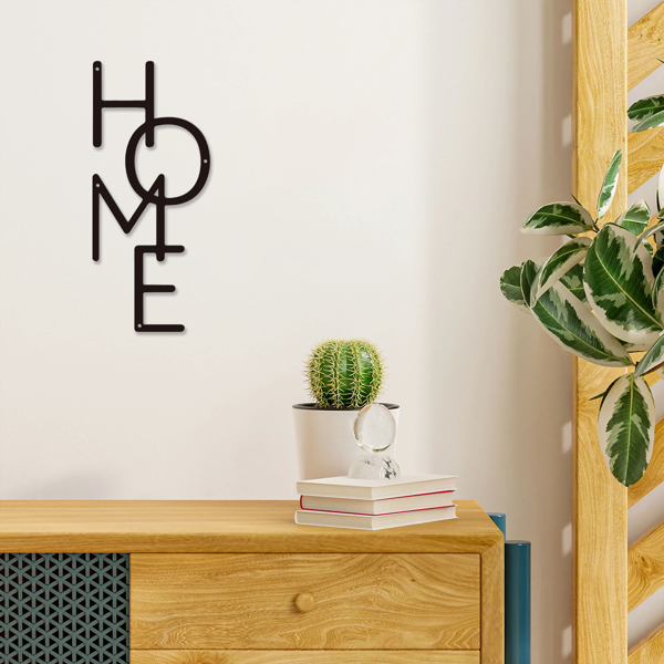 1PC Unique HOME Metal Sign: Perfect for Bedroom Decor & Housewarming Gifts.Wall Sculptures-43