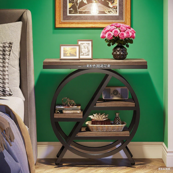 Wood End Table-7