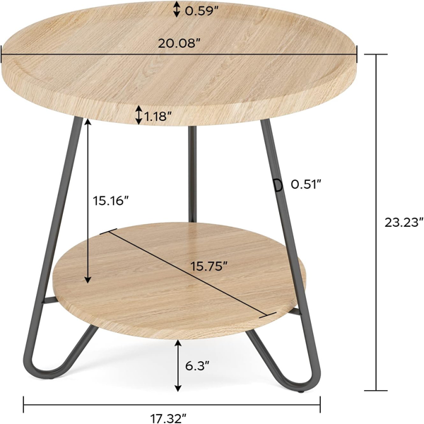 Wood End Table-3