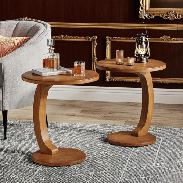 Wood End Table-4