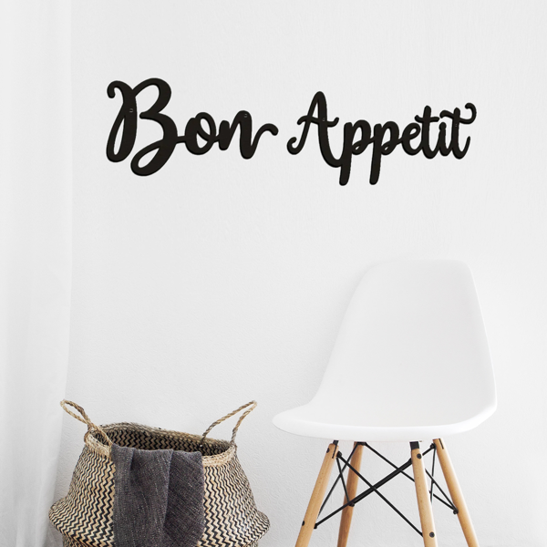 2pc Bon Appetit Wall Décor Bon Appetit Metal Wall Sign Farmhouse Kitchen Wall Art Living Room Bedroom Study Porch Decor-8