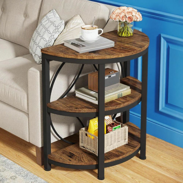 Wood End Table-7