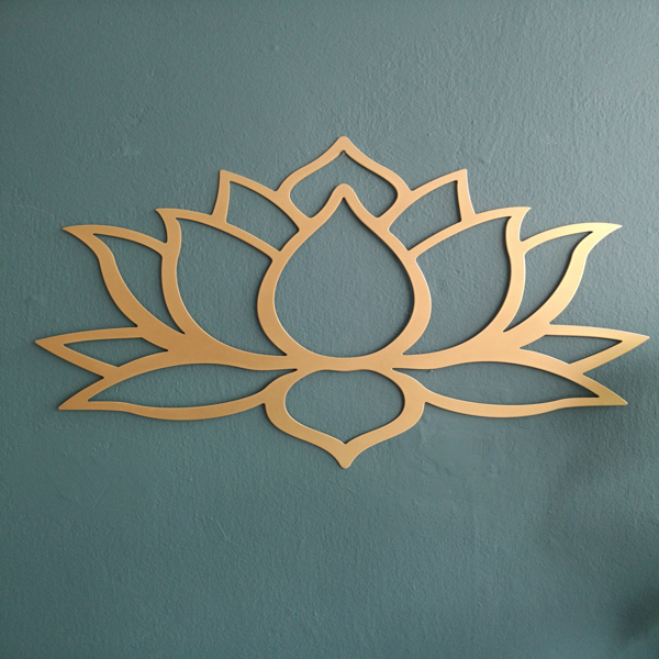 Stunning Large Lotus Metal Wall Art – Modern Living Room Decor & Fabulous Bridal Shower Gift.Wall Sculptures-cif buy-25
