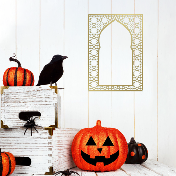 1 PC Elegant Arabic-style Islamic metal wall art: fashionable and versatile, perfect for indoor and outdoor decoration and Muslim gifts-23