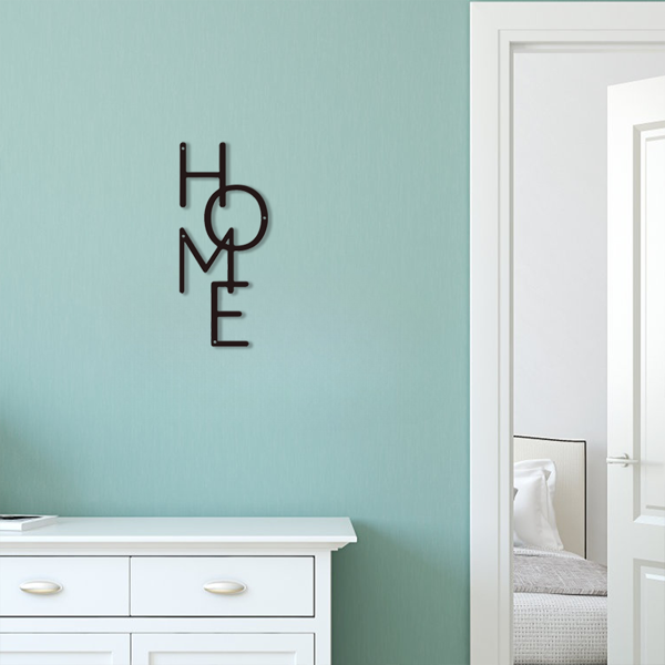 1PC Unique HOME Metal Sign: Perfect for Bedroom Decor & Housewarming Gifts.Wall Sculptures-23