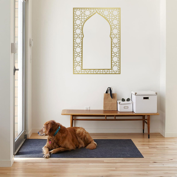 1 PC Elegant Arabic-style Islamic metal wall art: fashionable and versatile, perfect for indoor and outdoor decoration and Muslim gifts-21