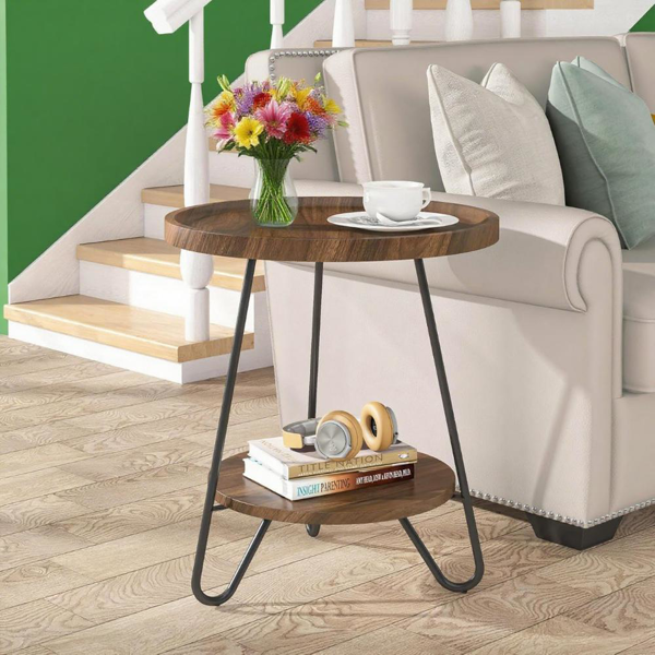 Wood End Table-6