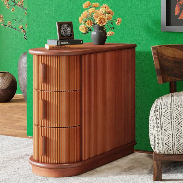 Wood End Table-7