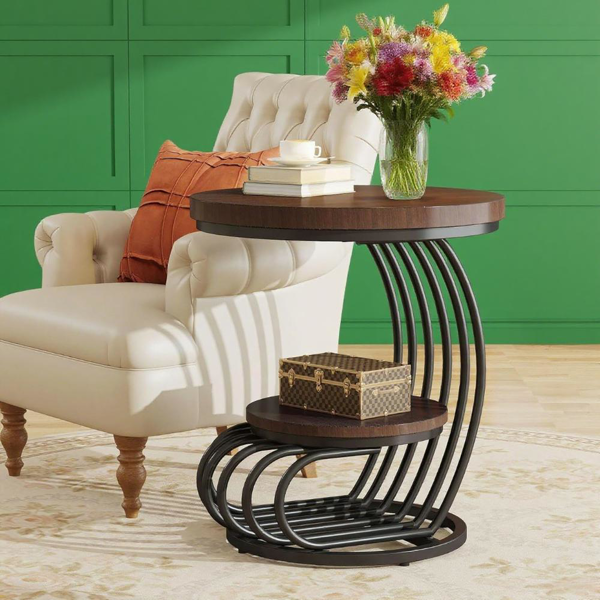 Wood End Table-7
